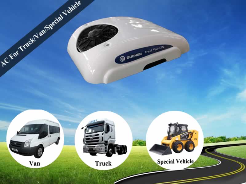 Aire acondicionado universal para camiones de 12 V/24 V, aire acondicionado  inteligente de estacionamiento inversor, 10000btu, adecuado para